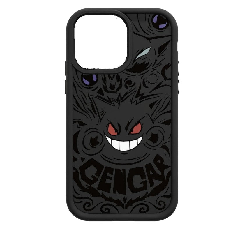 Gengar Matt Black - Pokemon Phone Case